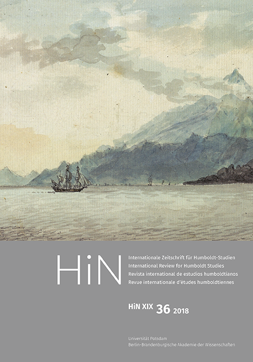 Cover von HiN XIX, 36 (2018)